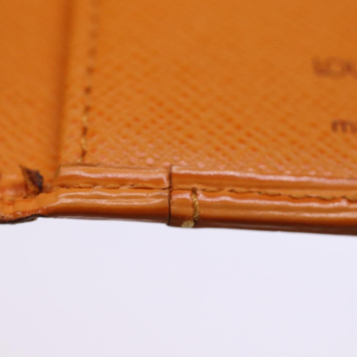 Louis Vuitton Organizer de poche Orange Leather Wallet Accessories