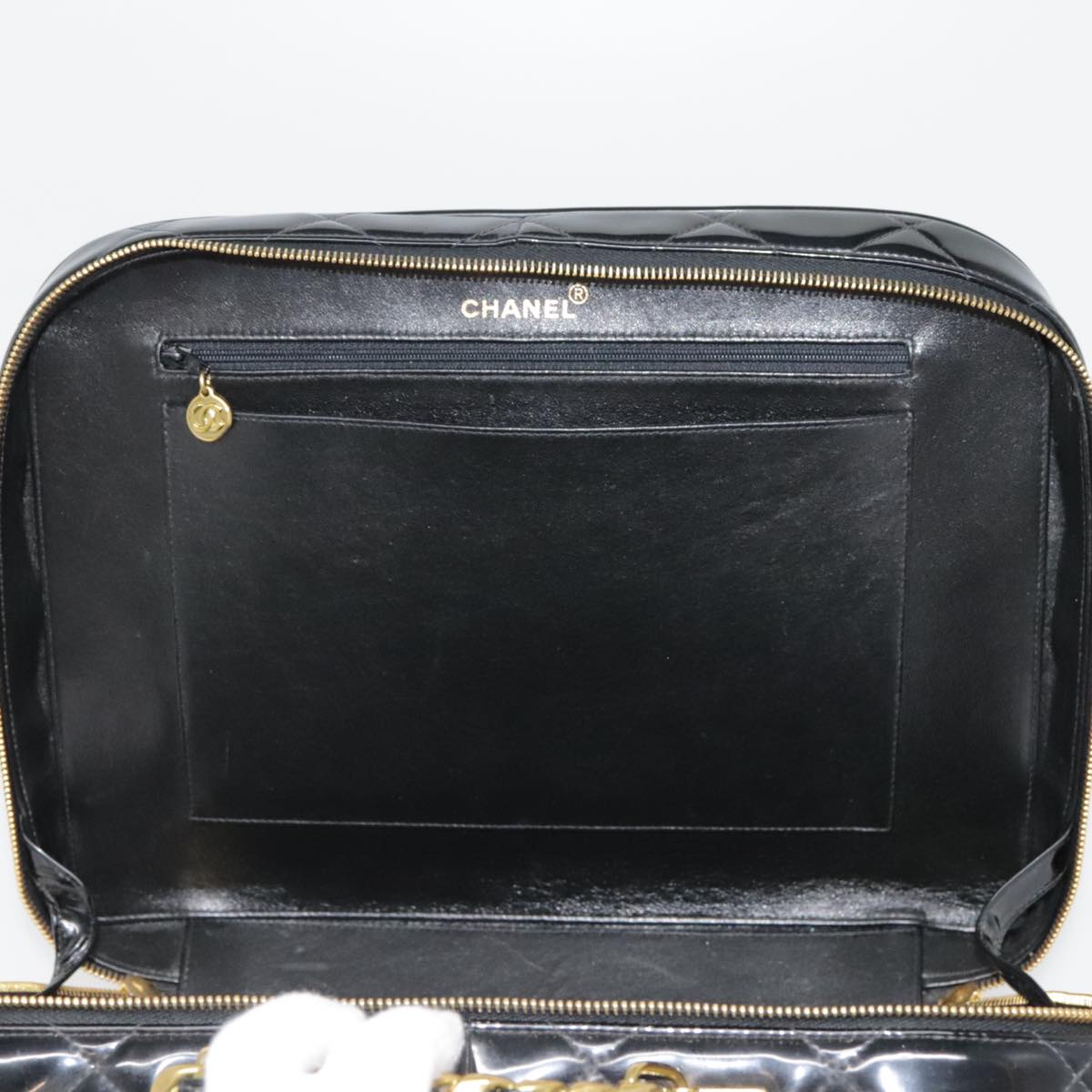 Chanel Black Patent Leather Hand Bag