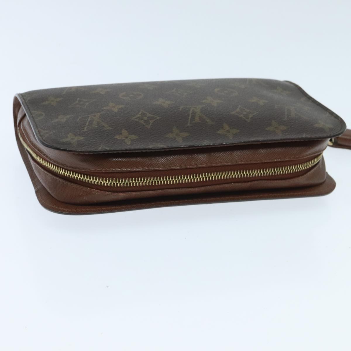 Louis Vuitton Orsay Brown Canvas Clutch Bag