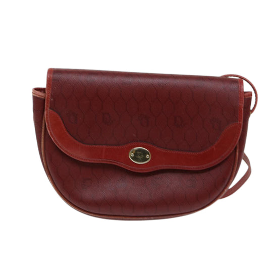 Dior Honeycomb Red Canvas Shoulder Bag