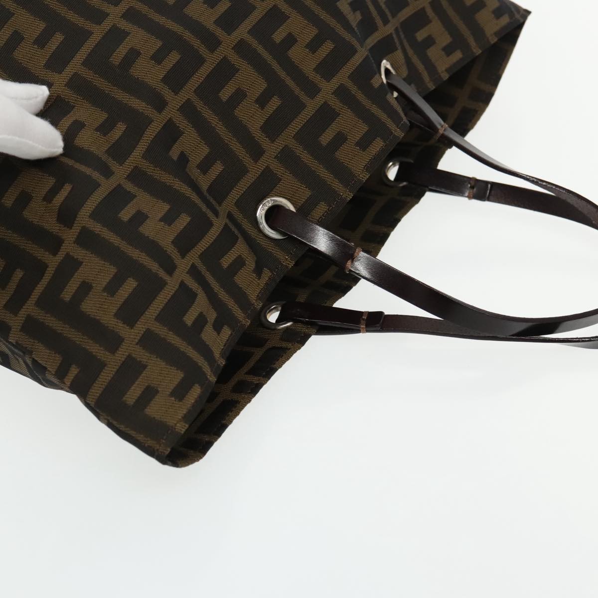 Fendi Zucca Brown Canvas Tote Bag