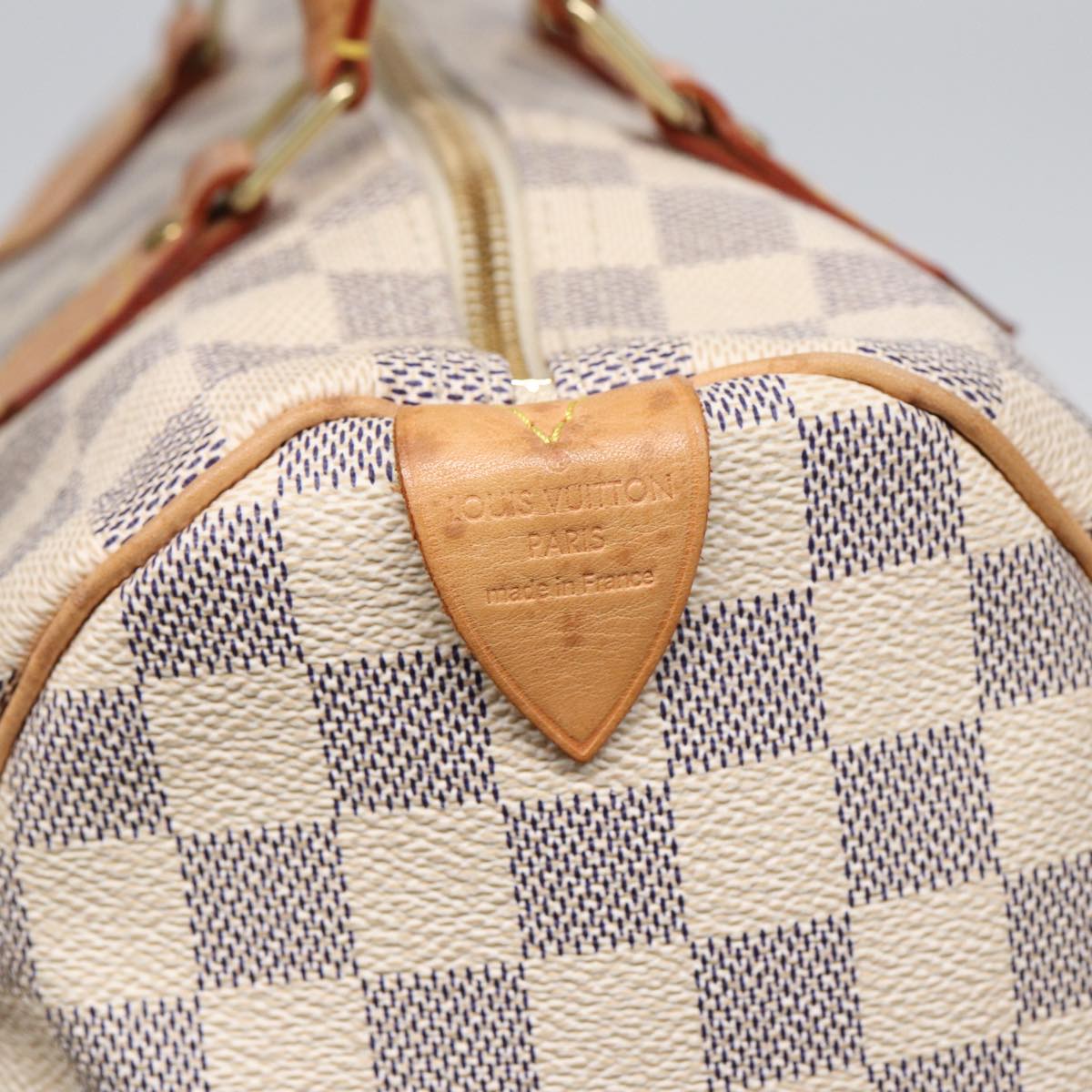 Louis Vuitton Speedy 30 Beige Canvas Hand Bag