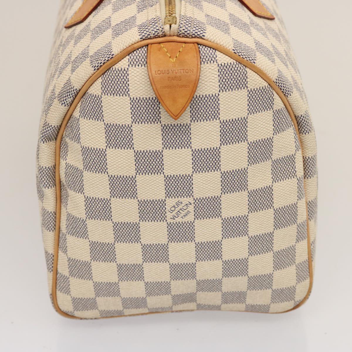 Louis Vuitton Speedy 30 White Canvas Hand Bag