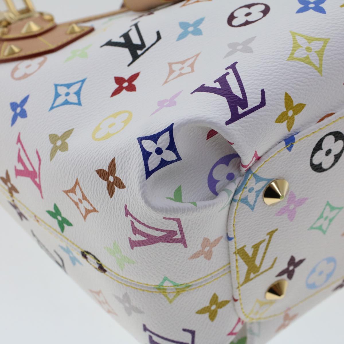 Louis Vuitton Annie White Canvas Tote Bag