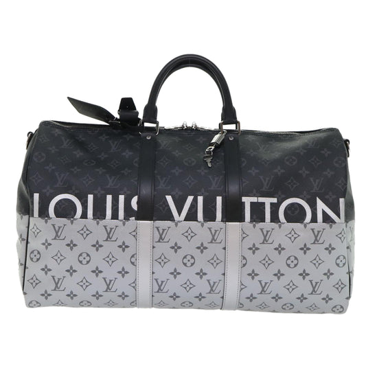 Louis Vuitton Keepall Bandouliere 50 Black Canvas Travel Bag