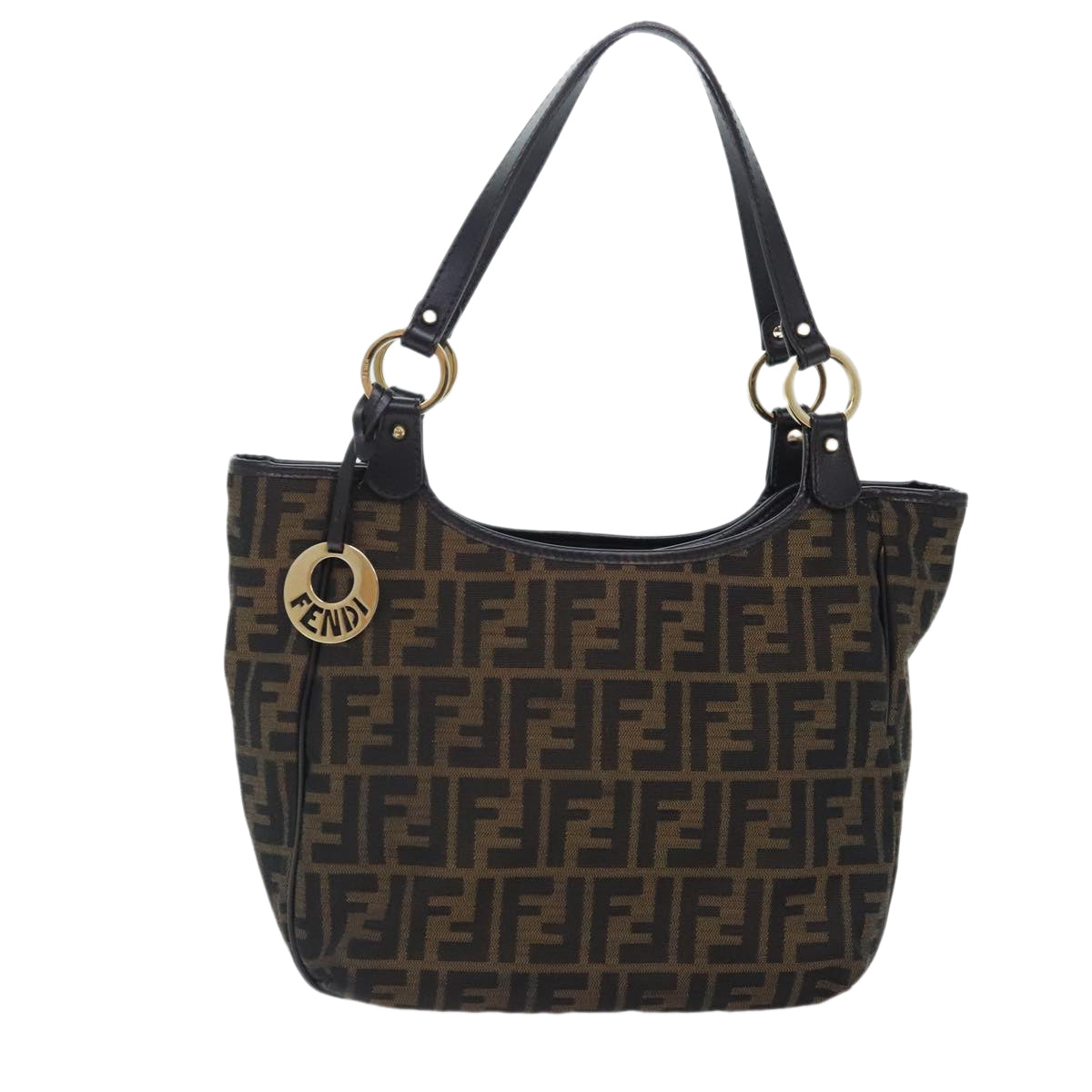 Fendi Brown Canvas Tote Bag