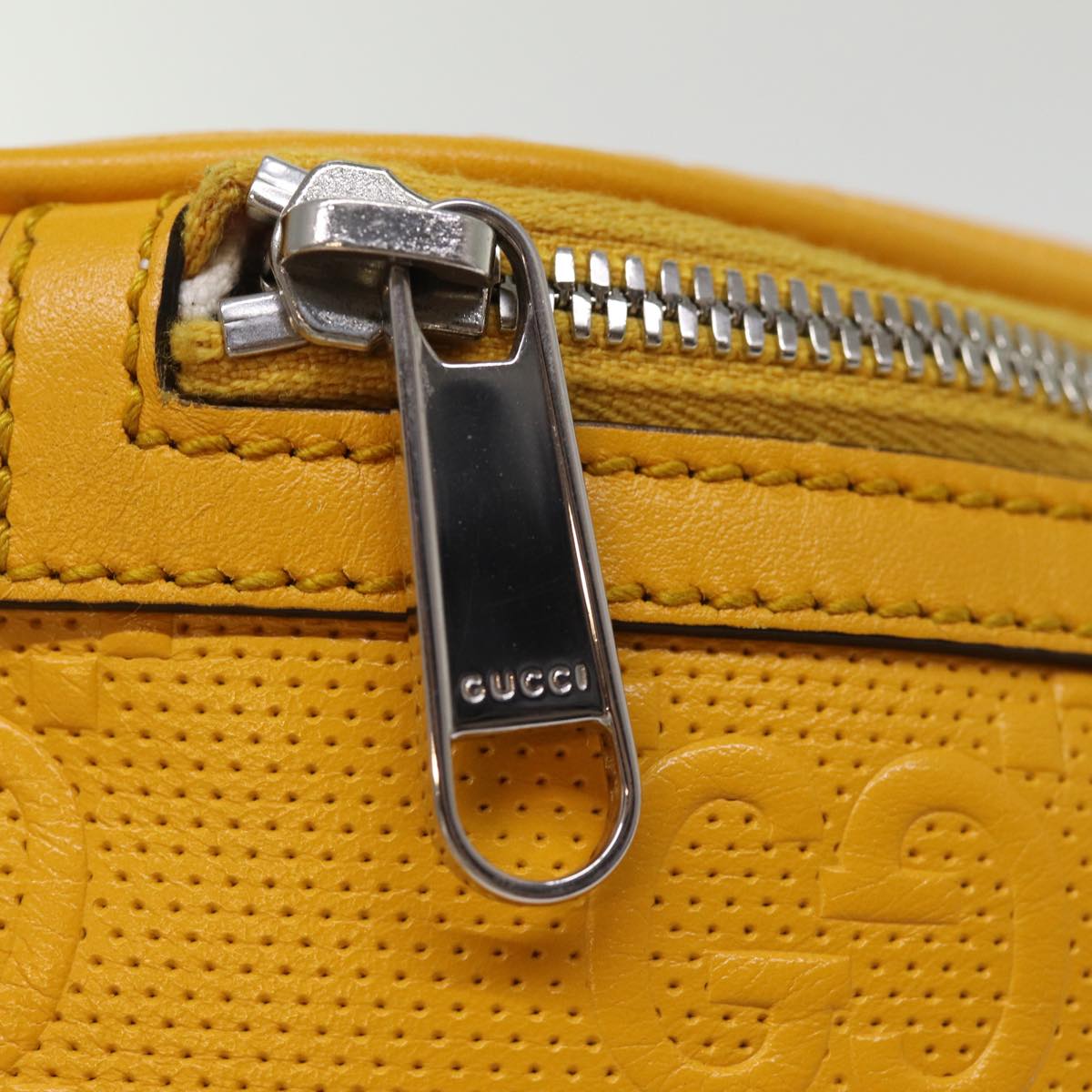 Gucci GG Jumbo Yellow Leather Shoulder Bag