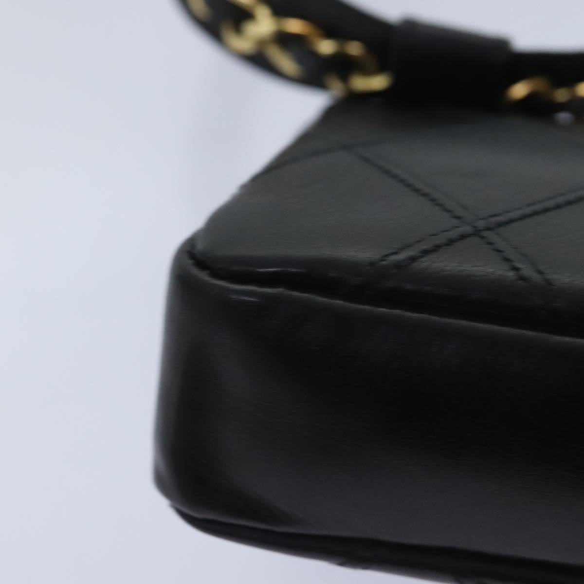 Chanel Coco Mark Black Leather Shoulder Bag