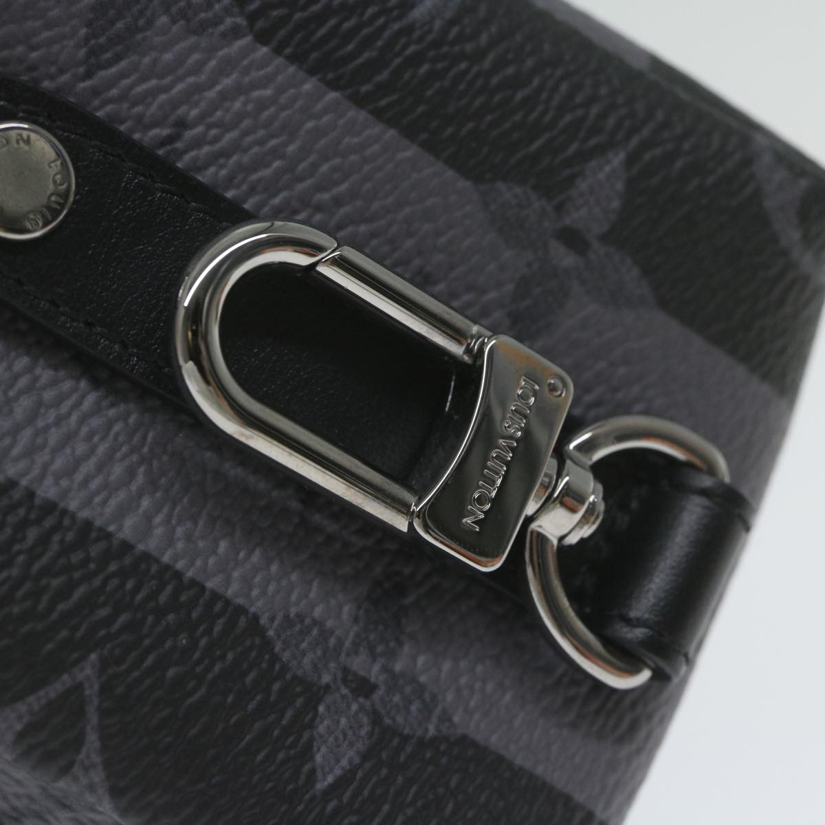 Louis Vuitton Tiger Grey Canvas Clutch Bag