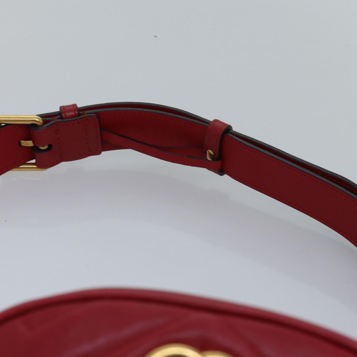 Gucci GG Marmont Burgundy Leather Shoulder Bag