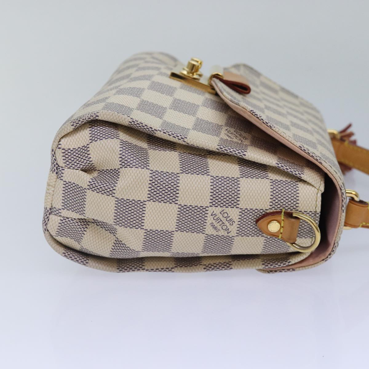 Louis Vuitton Croisette White Canvas Hand Bag