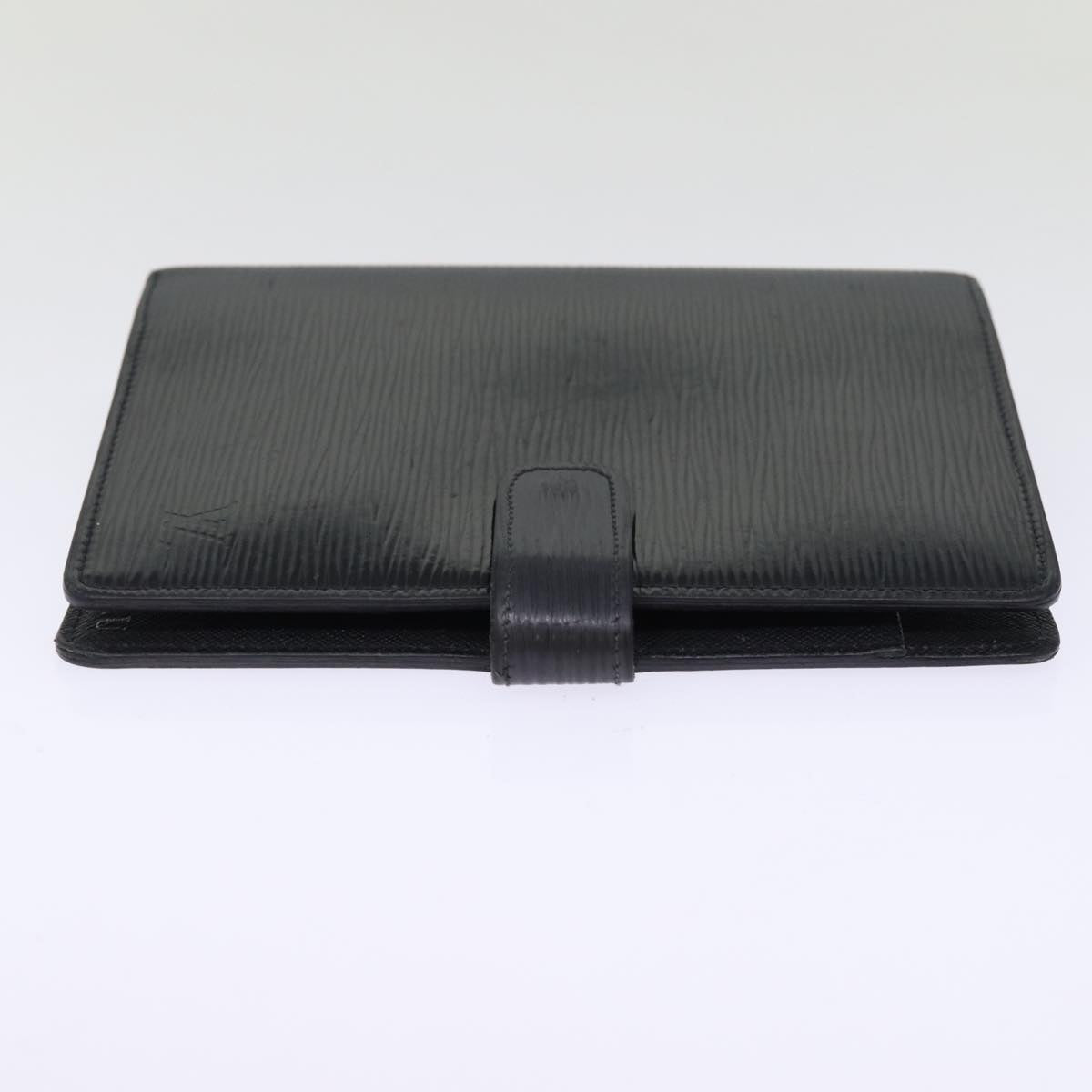 Louis Vuitton Agenda cover Black Leather Wallet Accessories