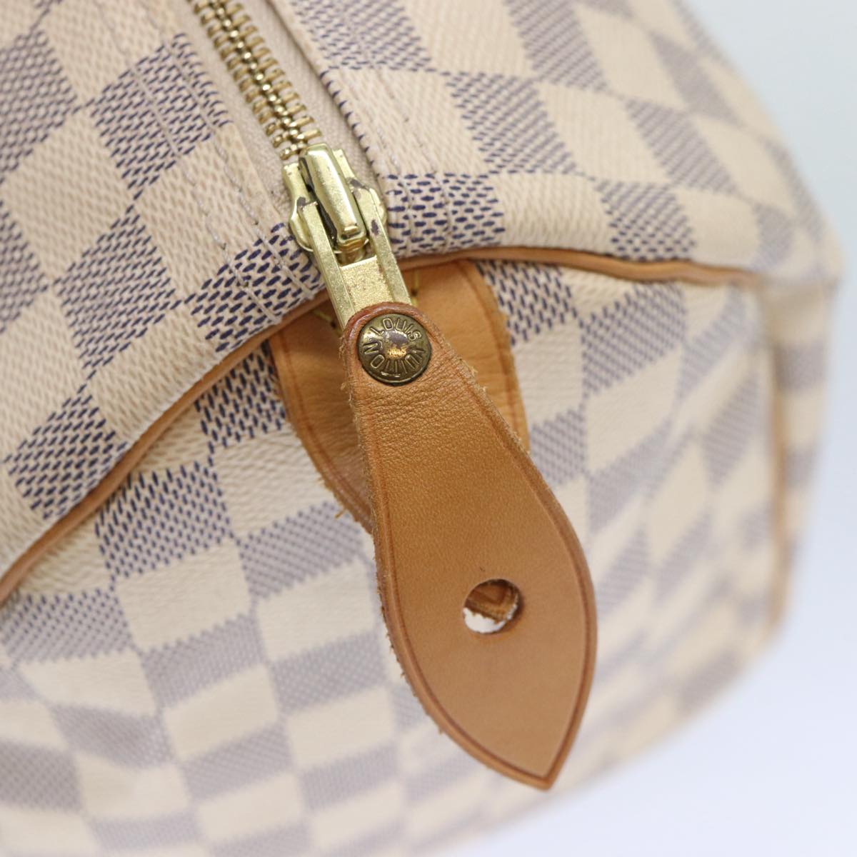 Louis Vuitton Speedy 30 White Canvas Hand Bag