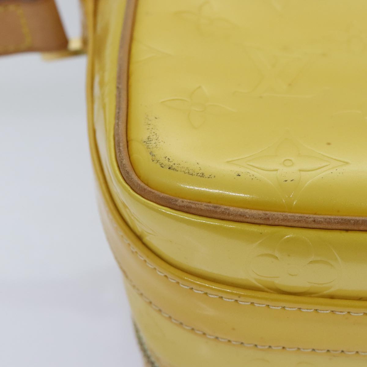 Louis Vuitton Wooster Yellow Patent Leather Shoulder Bag