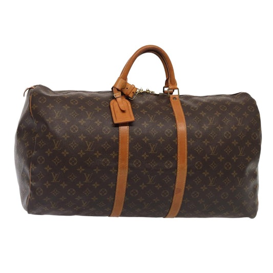 Louis Vuitton Keepall 60 Brown Canvas Travel Bag