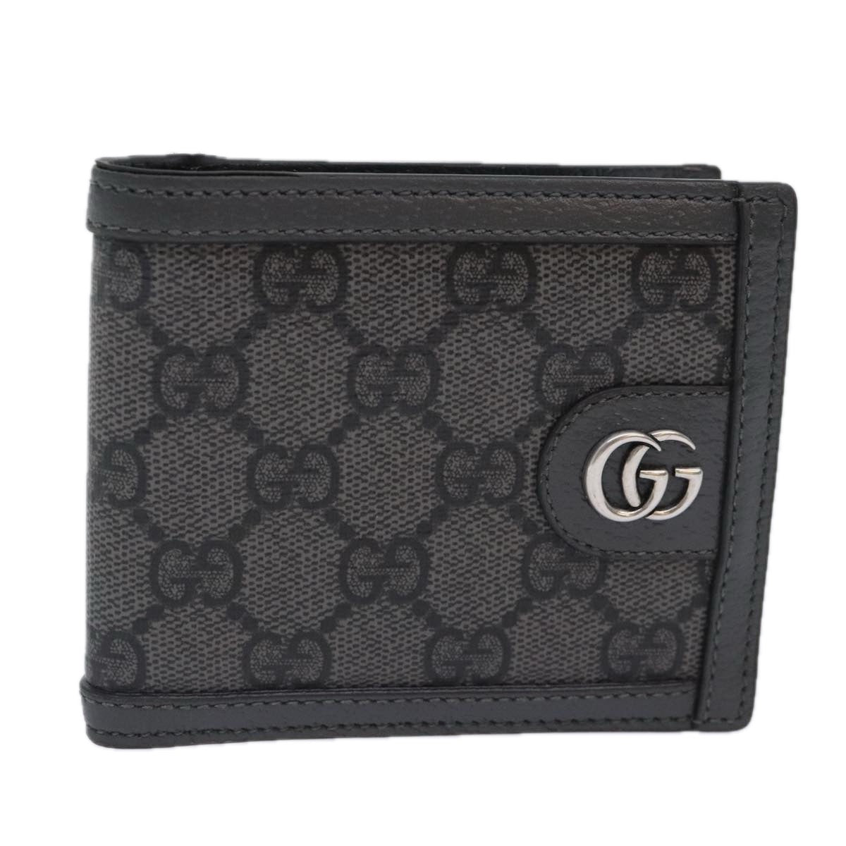 Gucci Ophidia Grey Canvas Wallet Accessories