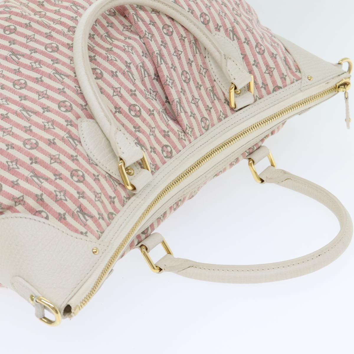 Louis Vuitton Croisette Pink Cotton Hand Bag