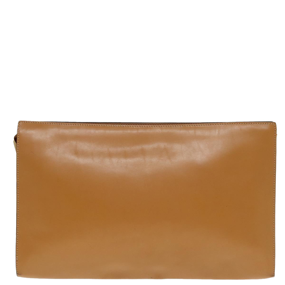 Fendi Brown Leather Clutch Bag