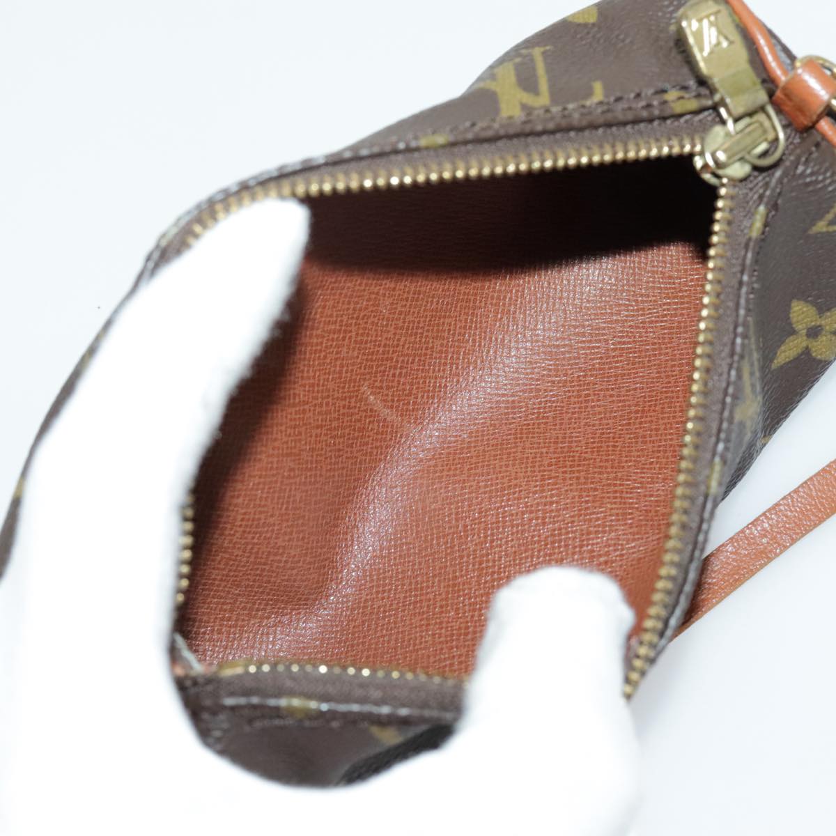 Louis Vuitton Mini baby papillon Brown Canvas Clutch Bag