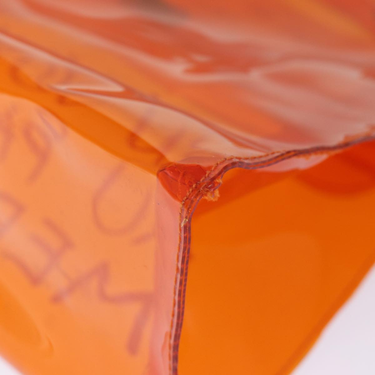 Hermès Kelly Orange Vinyl Hand Bag