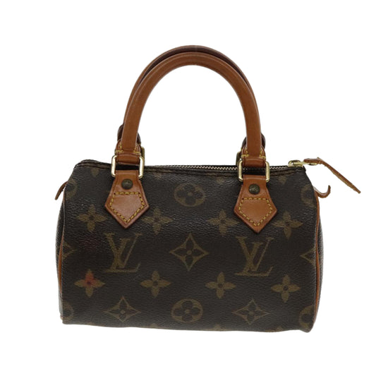 Louis Vuitton Mini speedy Brown Canvas Hand Bag