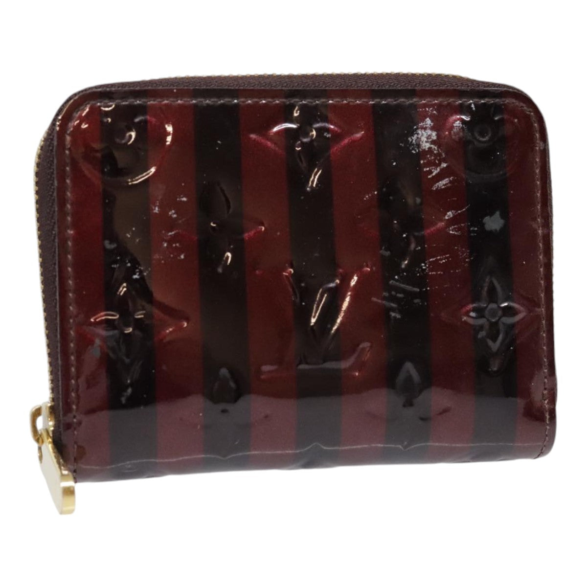 Louis Vuitton Zippy coin purse Burgundy Patent Leather Wallet Accessories