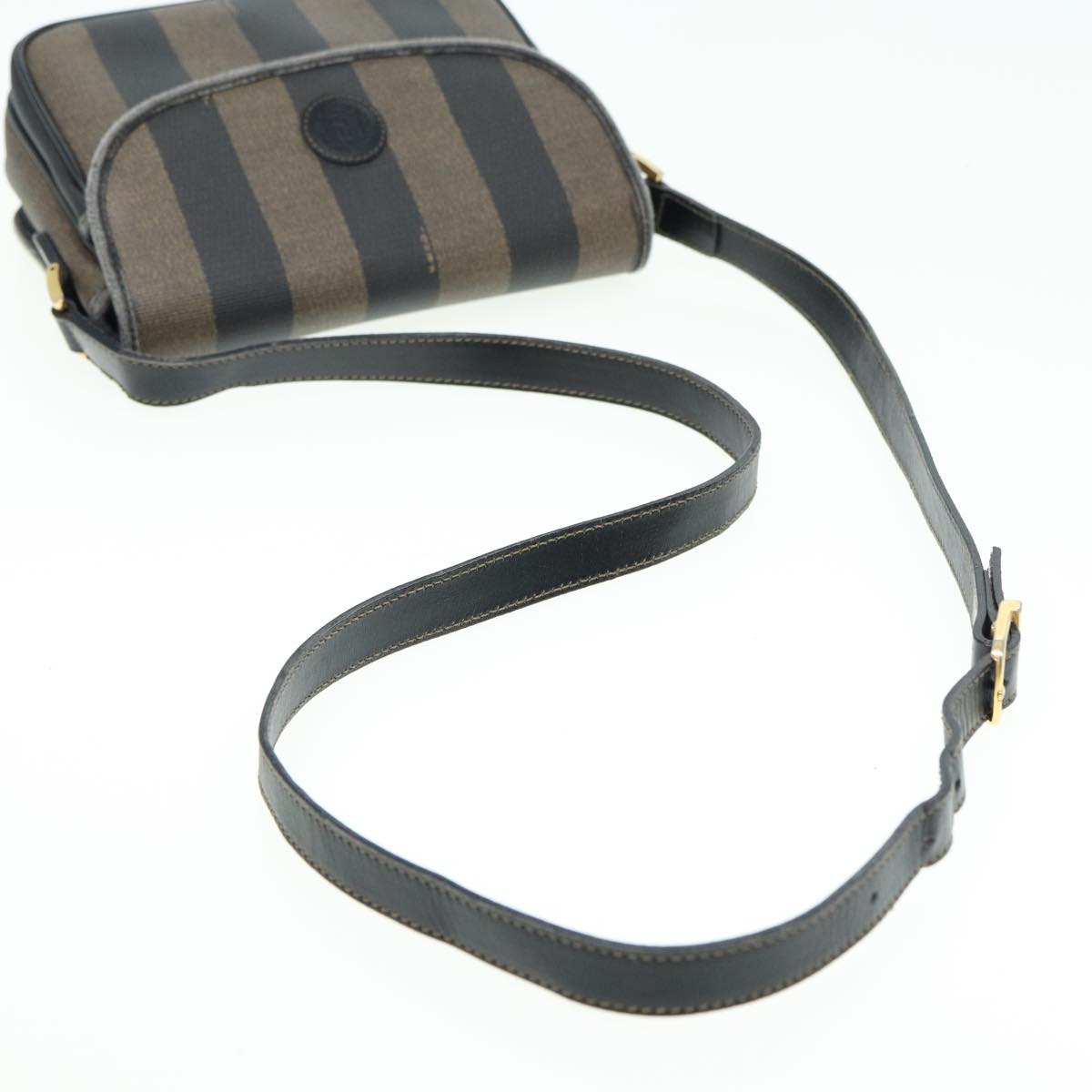 Fendi Brown Canvas Shoulder Bag