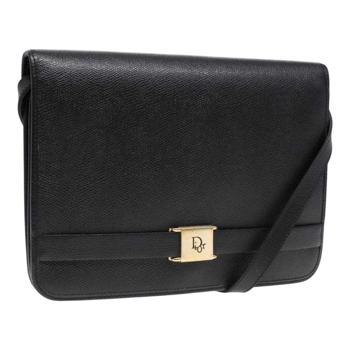 Dior Black Leather Shoulder Bag