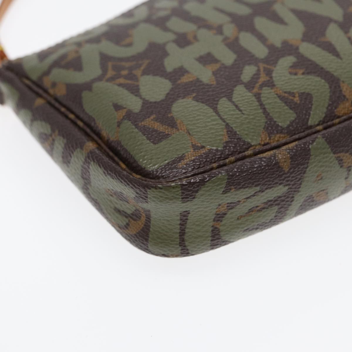 Louis Vuitton Pochette Accessoire Brown Canvas Clutch Bag