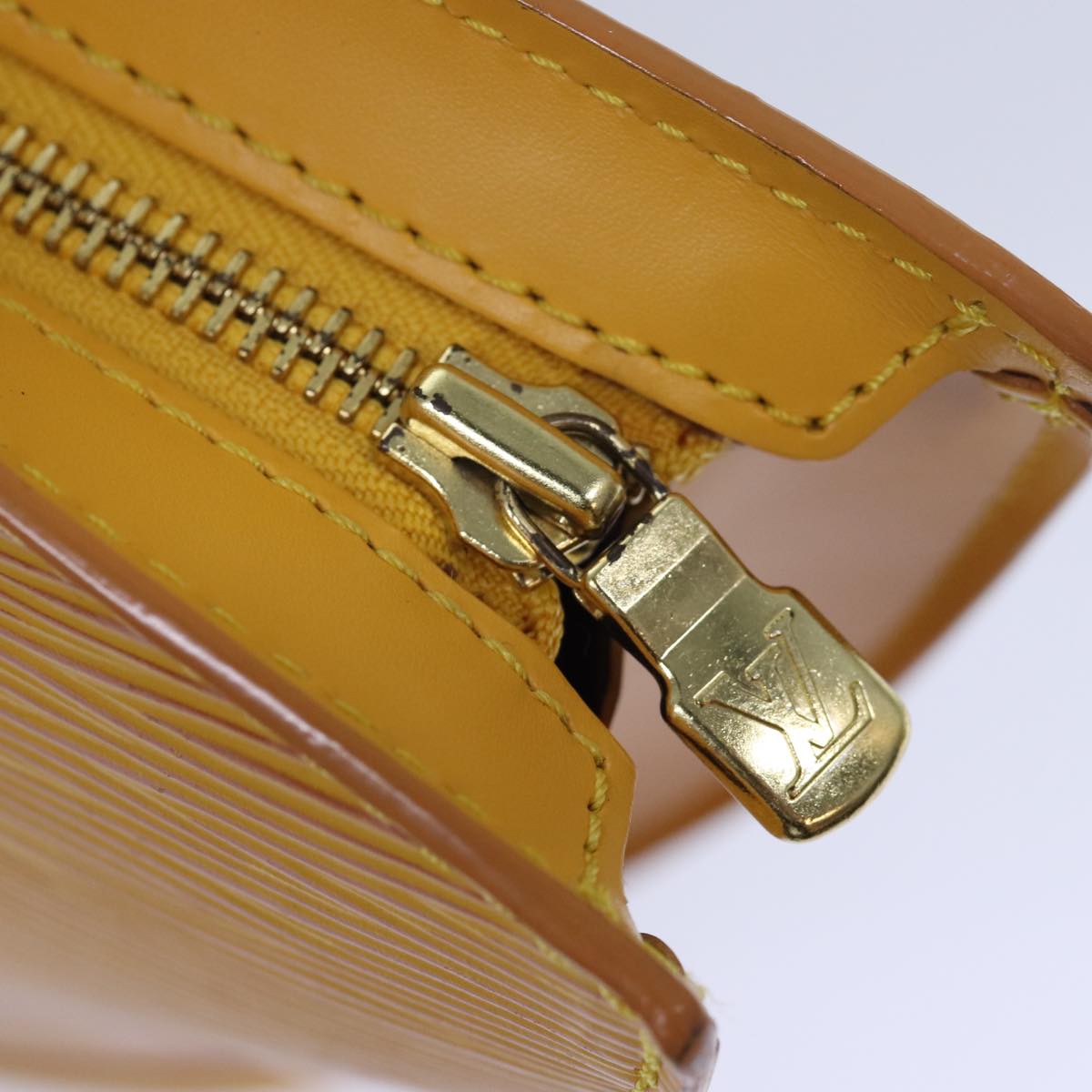 Louis Vuitton Saint Jacques Yellow Leather Shoulder Bag