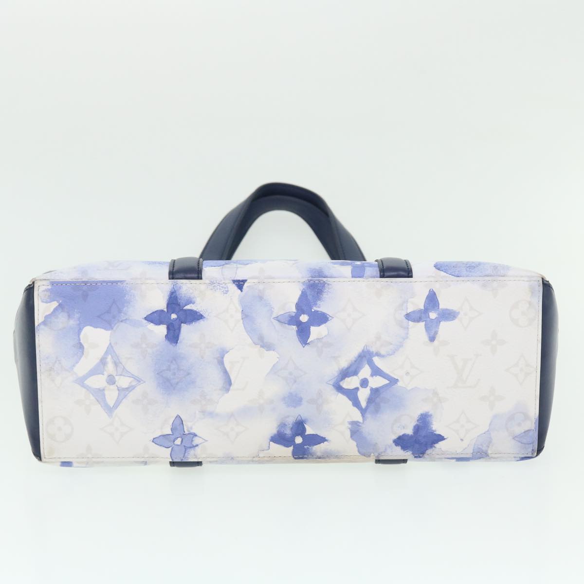 Louis Vuitton Weekend PM Blue Canvas Tote Bag