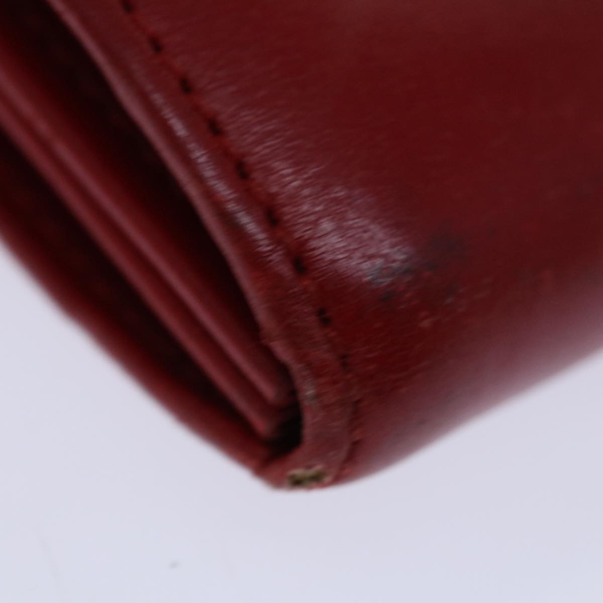 Louis Vuitton Mycenes Red Leather Clutch Bag