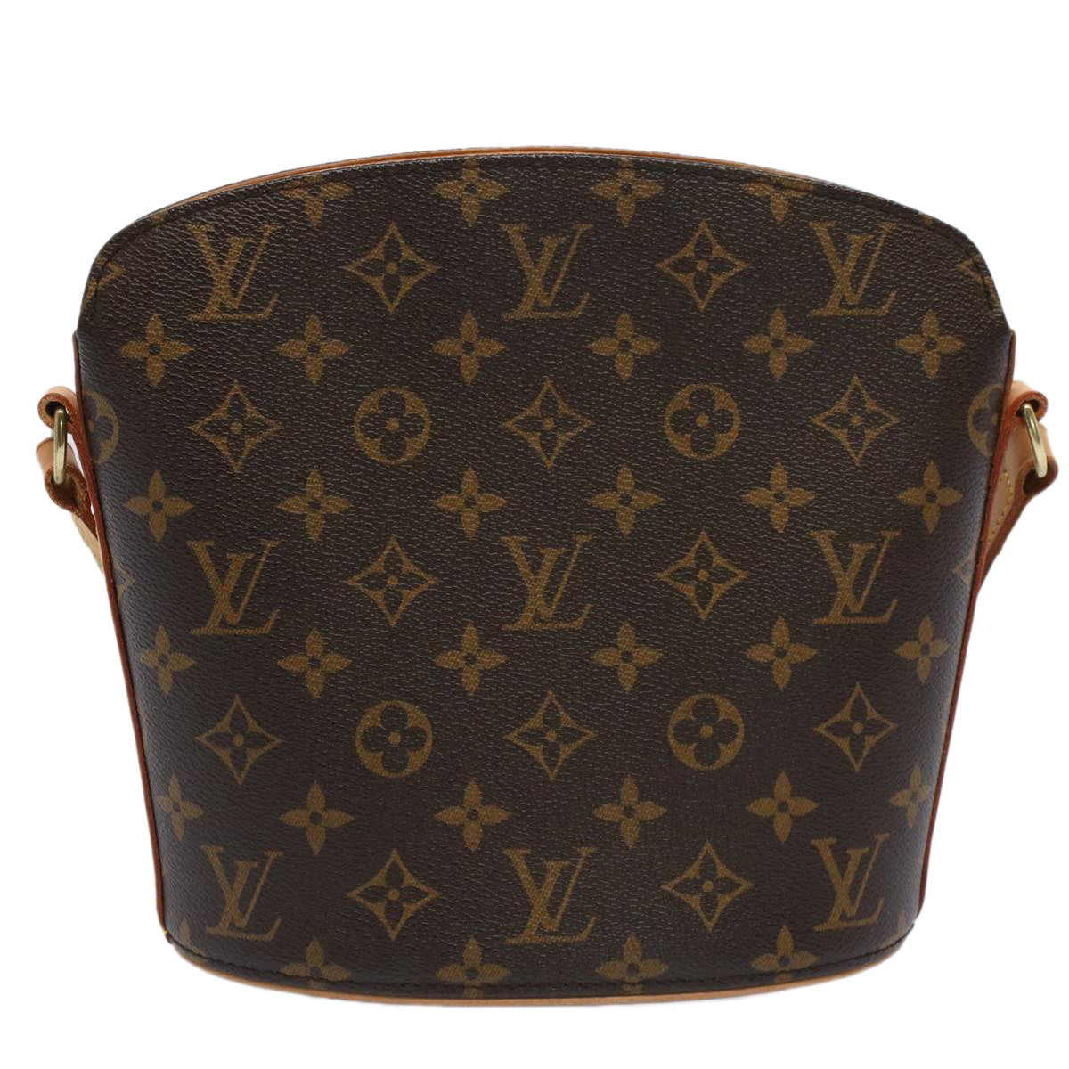 Louis Vuitton Drouot Brown Canvas Shoulder Bag