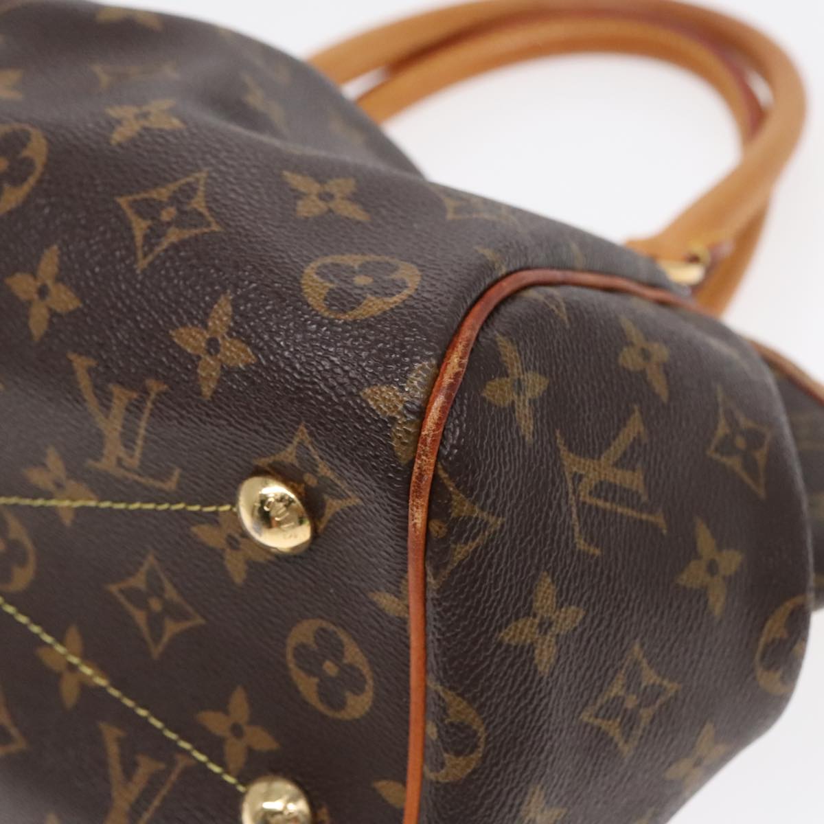 Louis Vuitton Tivoli Brown Canvas Hand Bag