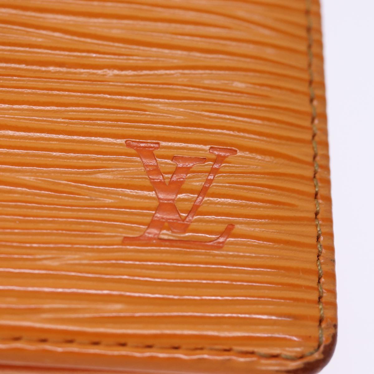 Louis Vuitton Organizer de poche Orange Leather Wallet Accessories