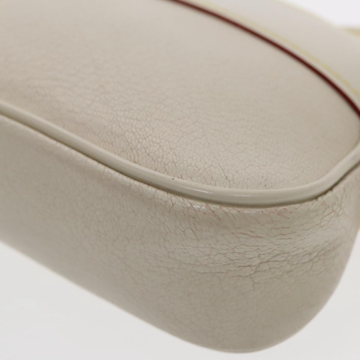 Louis Vuitton Lockit Beige Leather Clutch Bag