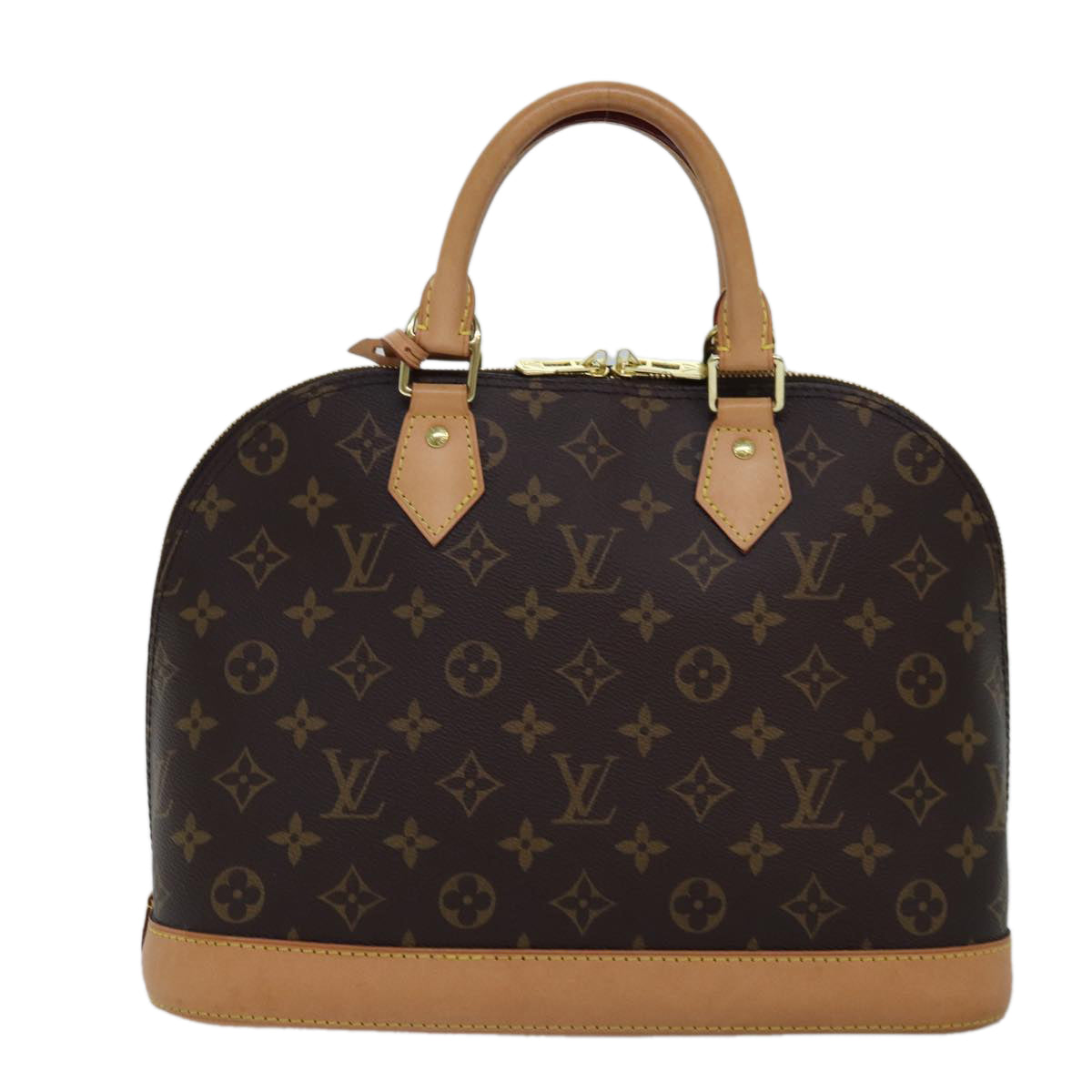 Louis Vuitton Alma Brown Canvas Hand Bag