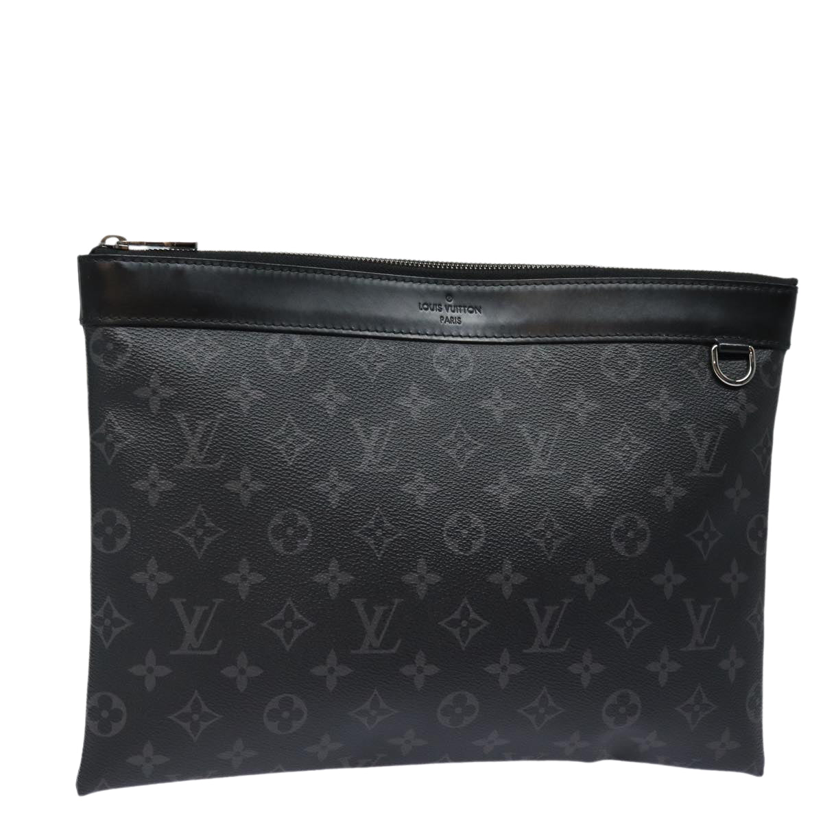 Louis Vuitton Discovery Black Canvas Clutch Bag