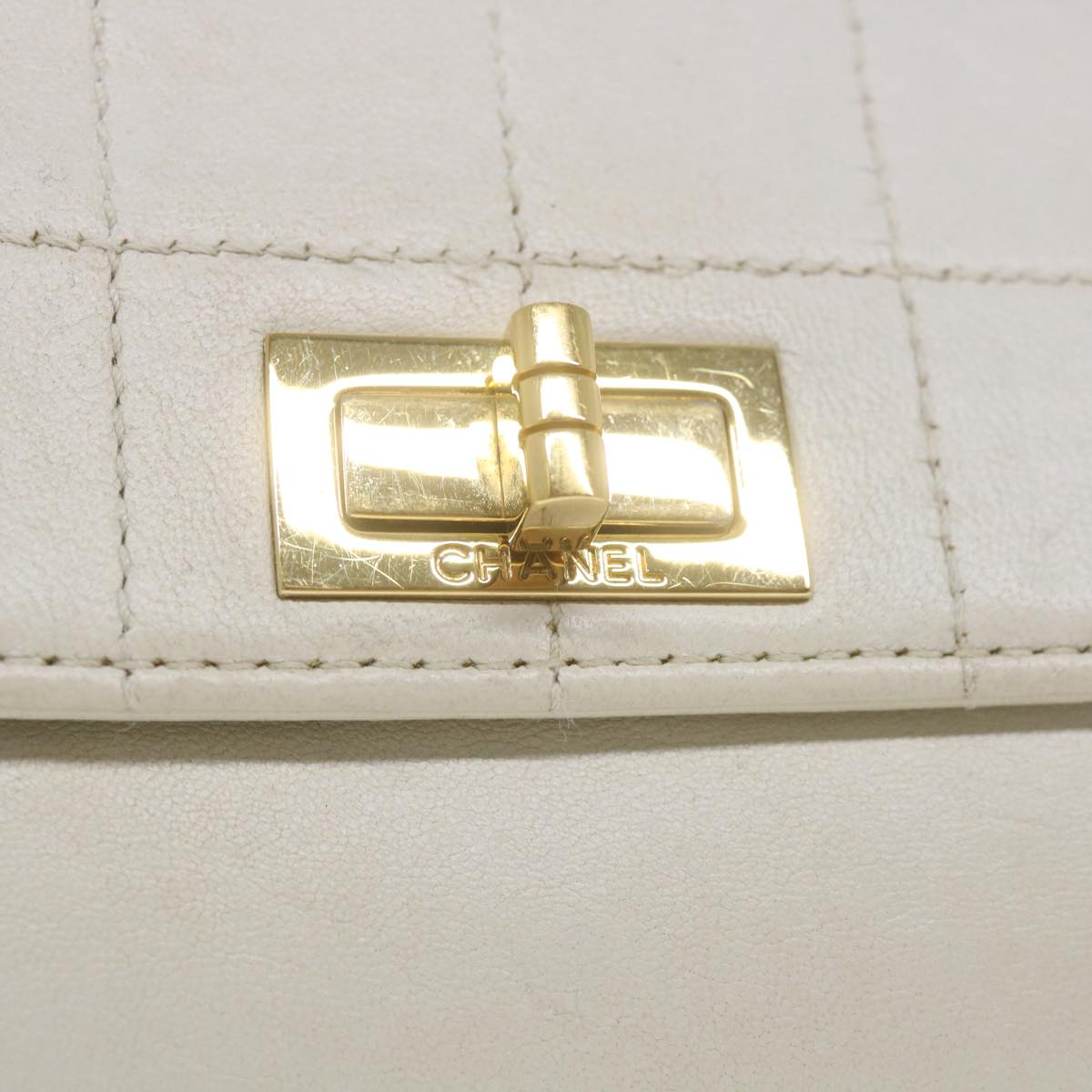 Chanel Flap bag White Leather Shoulder Bag