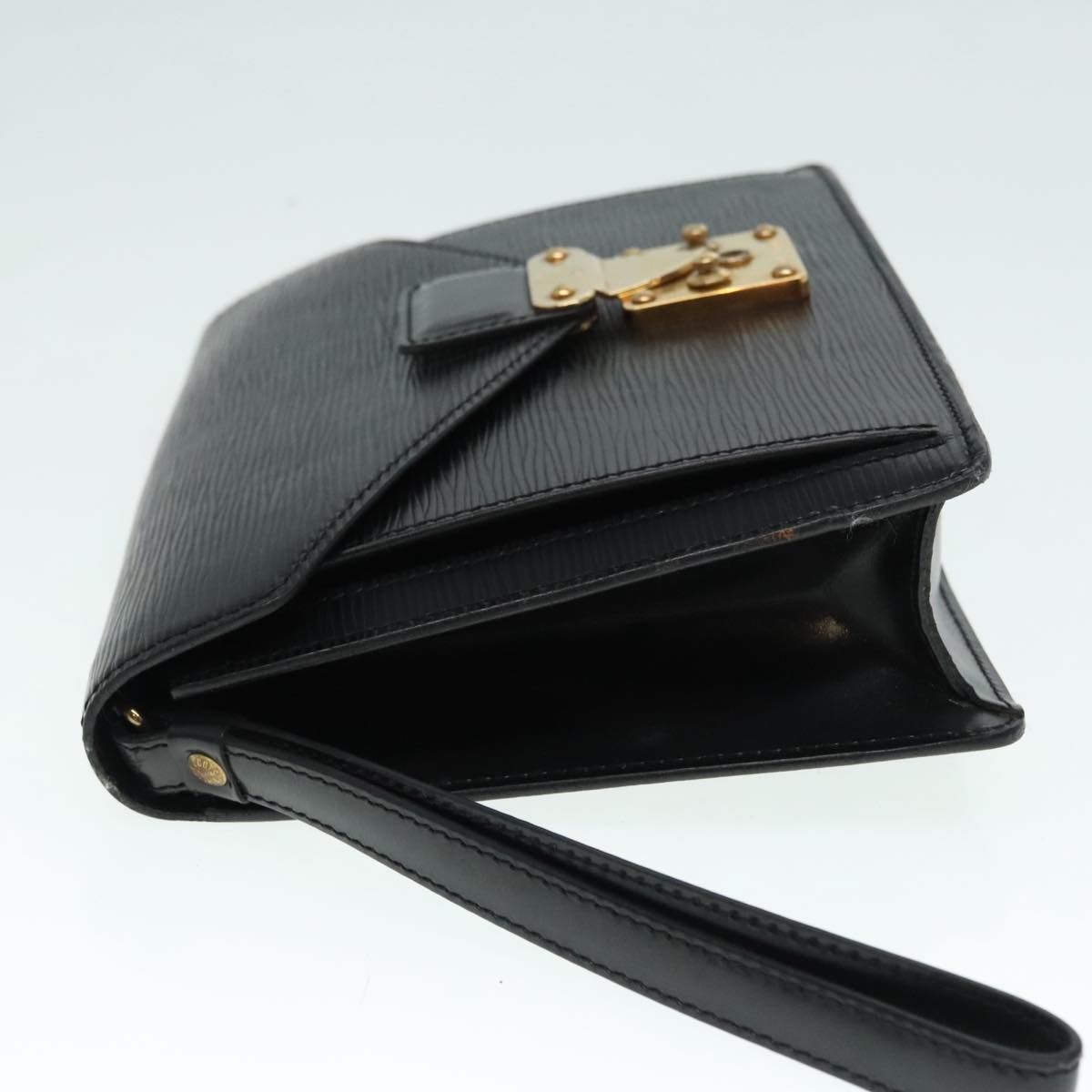 Louis Vuitton Serie Dragonne Black Patent Leather Hand Bag