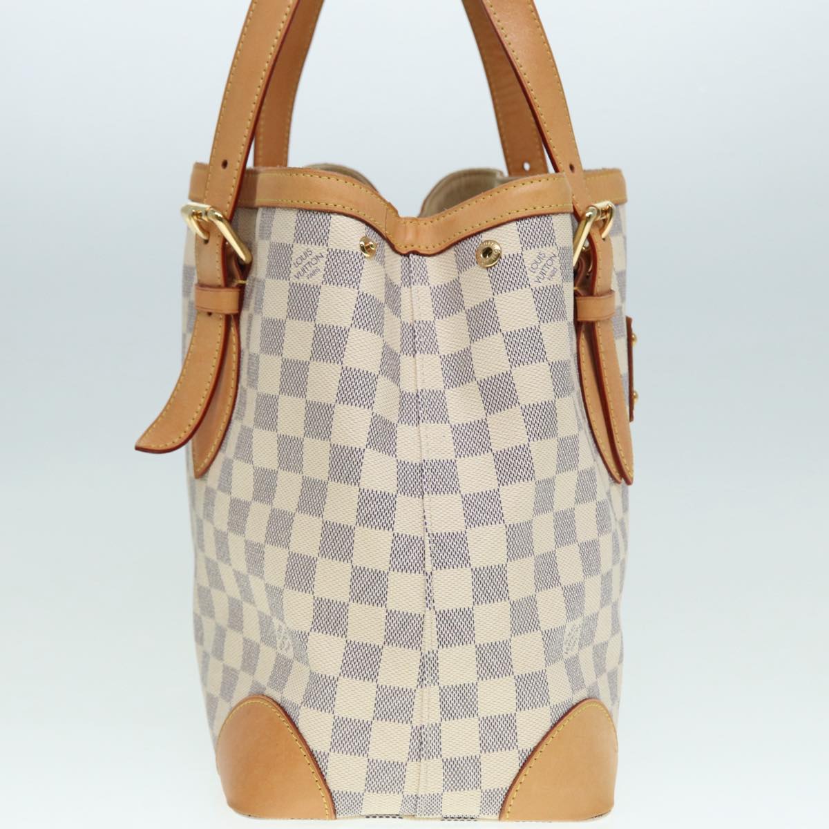 Louis Vuitton Hampstead Beige Canvas Tote Bag