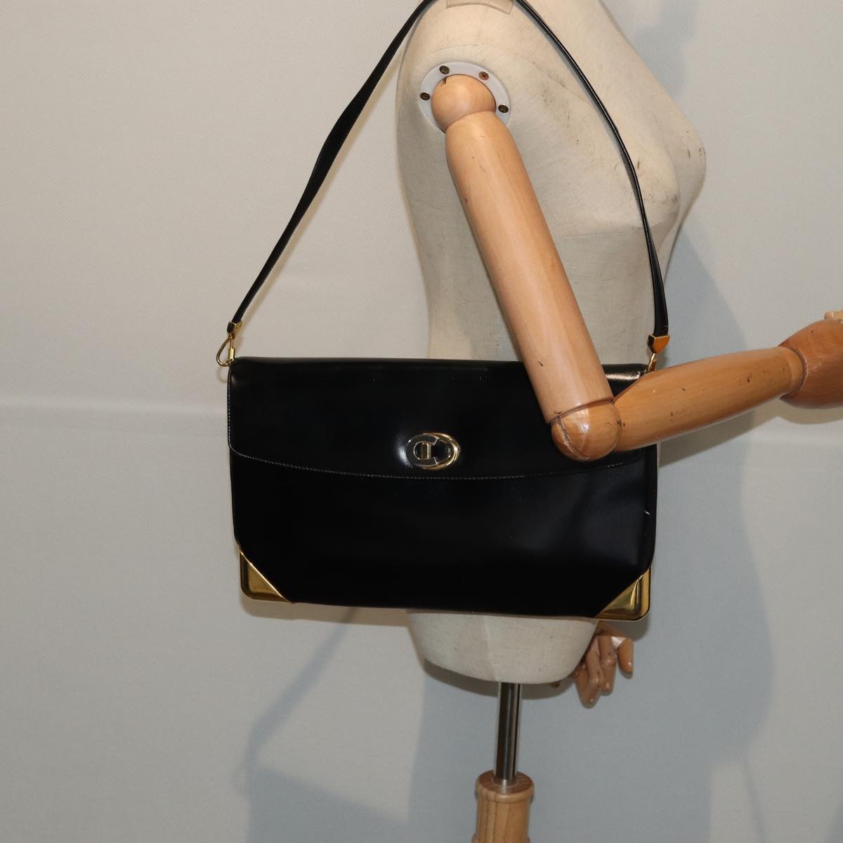 Dior Black Leather Shoulder Bag