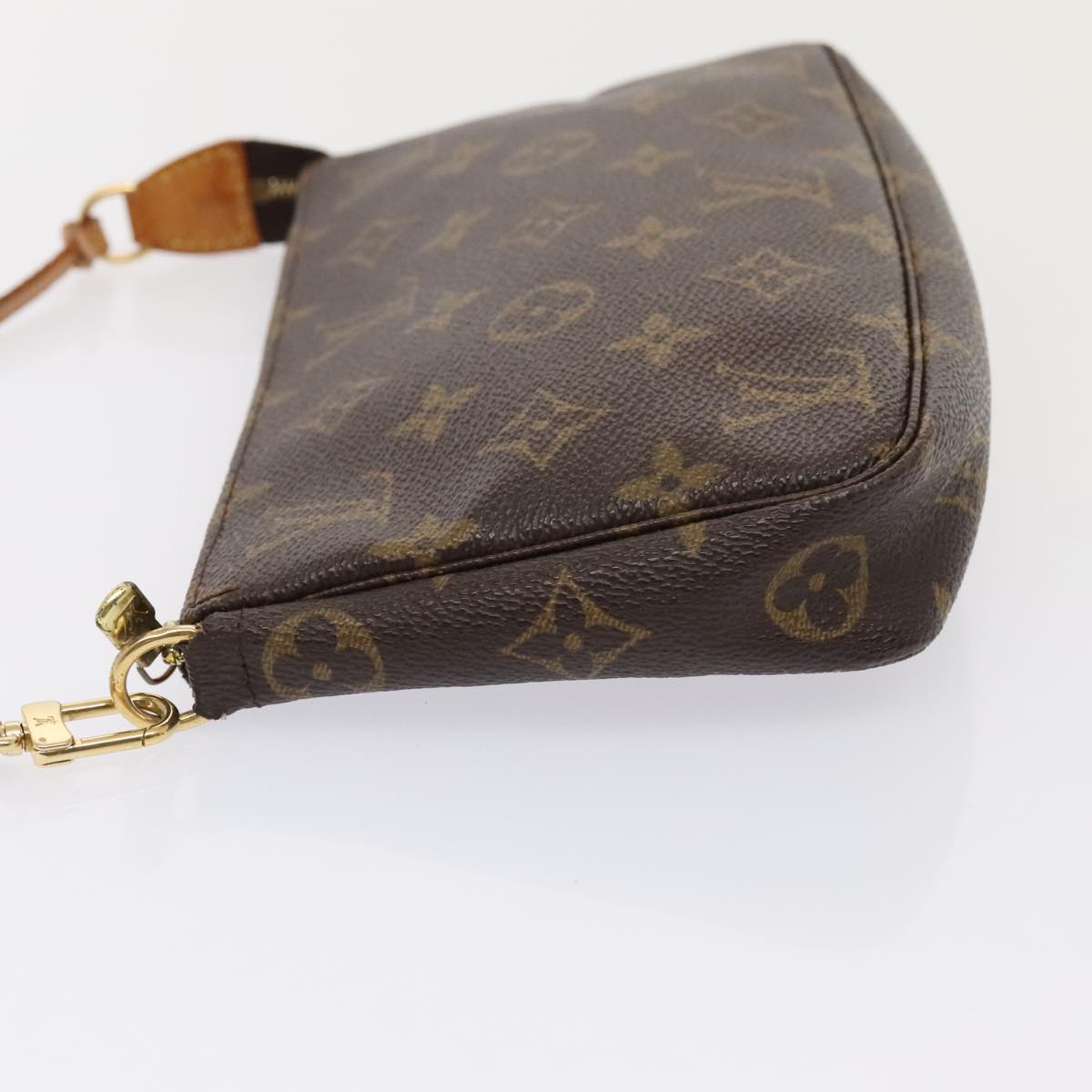 Louis Vuitton Pochette Accessoire Brown Canvas Clutch Bag