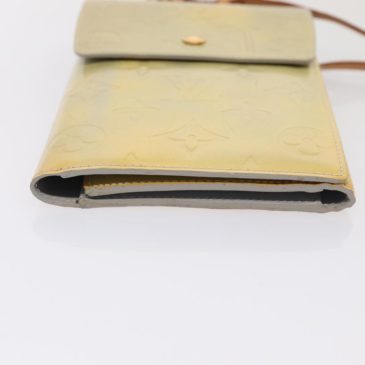 Louis Vuitton Walker Yellow Patent Leather Wallet Accessories