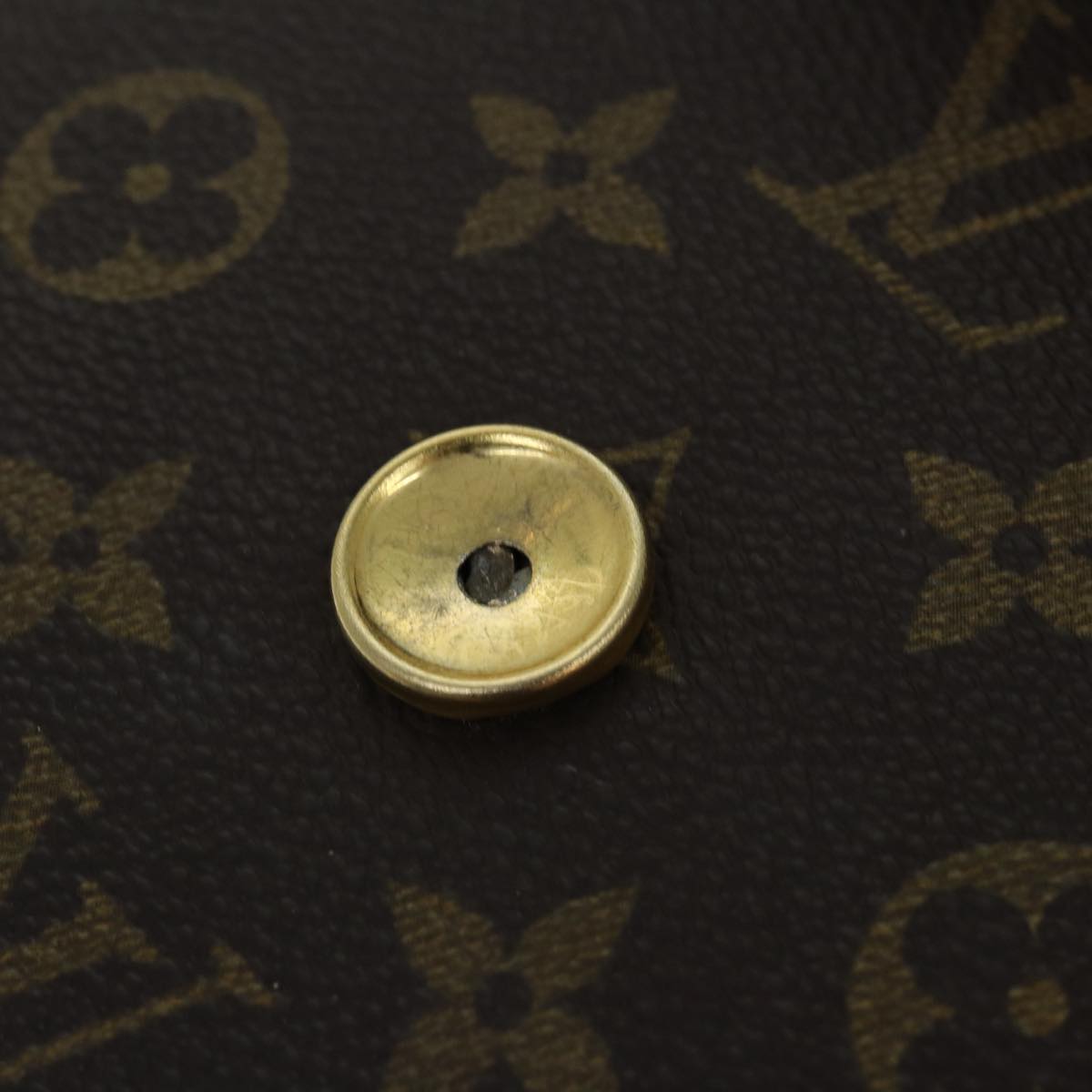 Louis Vuitton Pochette Dame Brown Canvas Clutch Bag