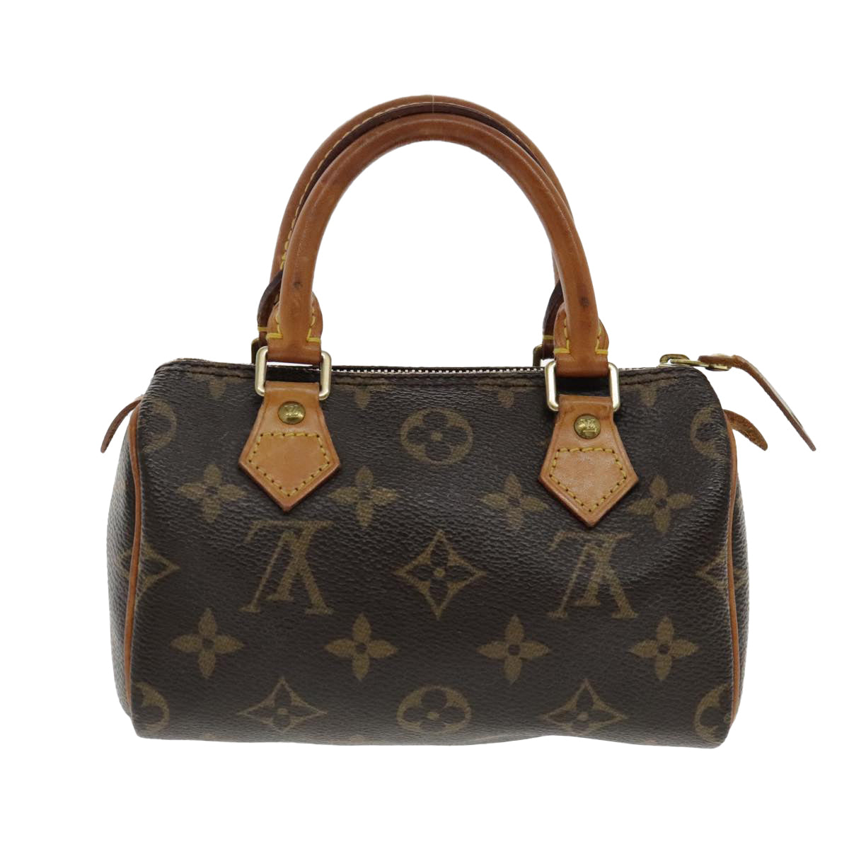 Louis Vuitton Mini speedy Brown Canvas Hand Bag