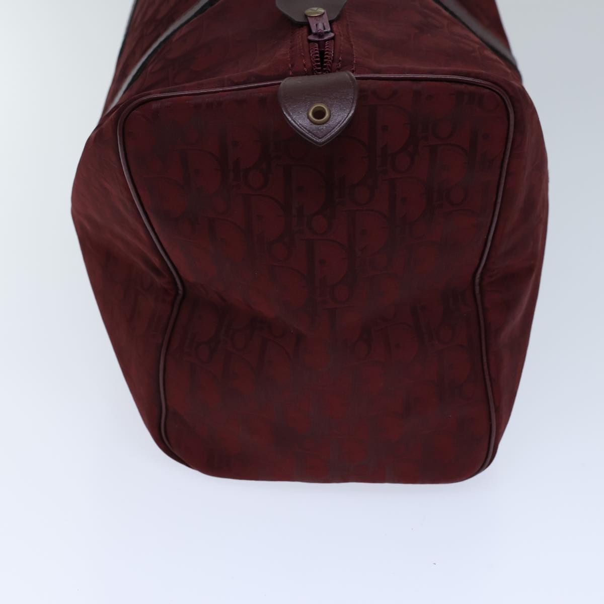 Dior Trotter Burgundy Canvas Travel Bag