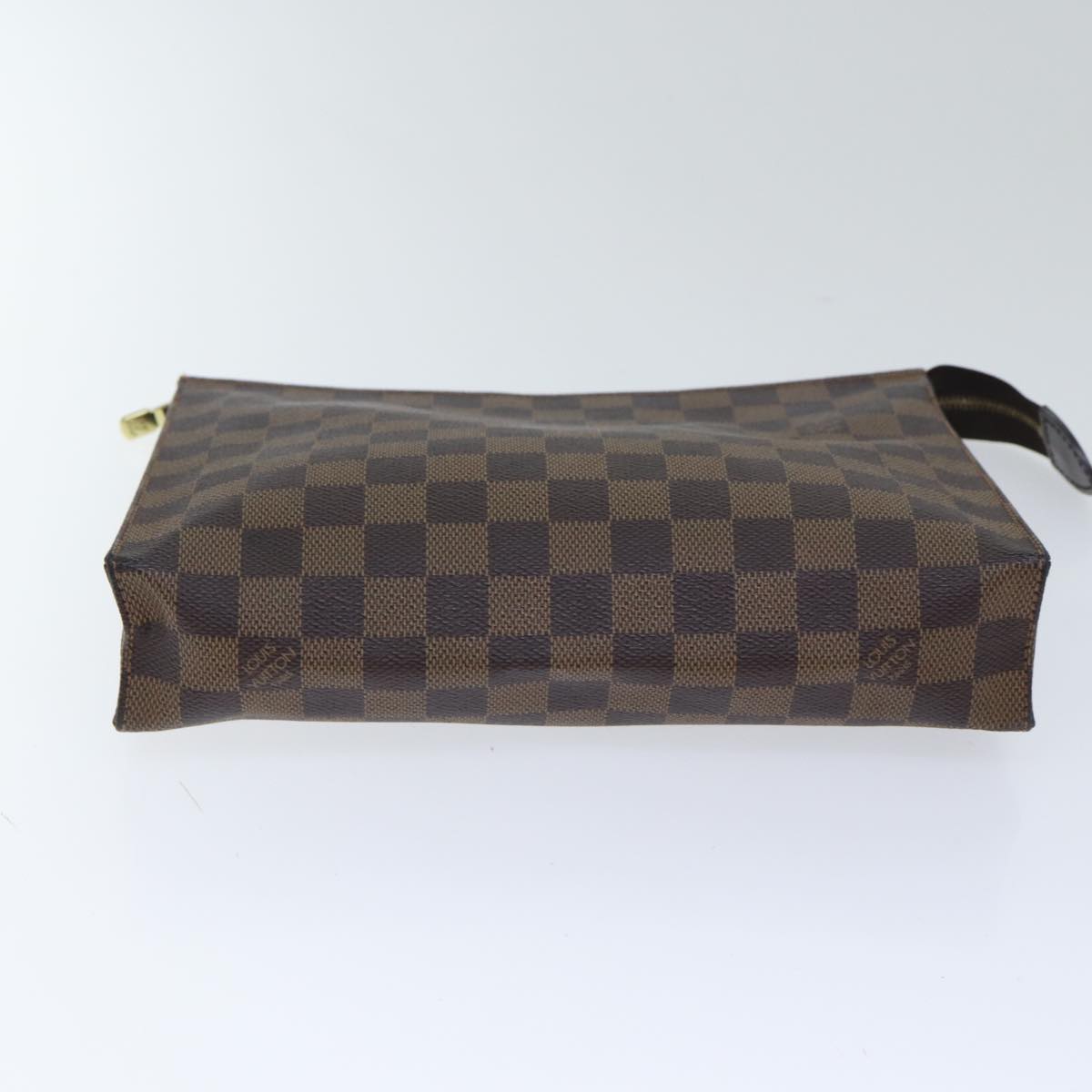 Louis Vuitton Poche Toilette Brown Canvas Clutch Bag