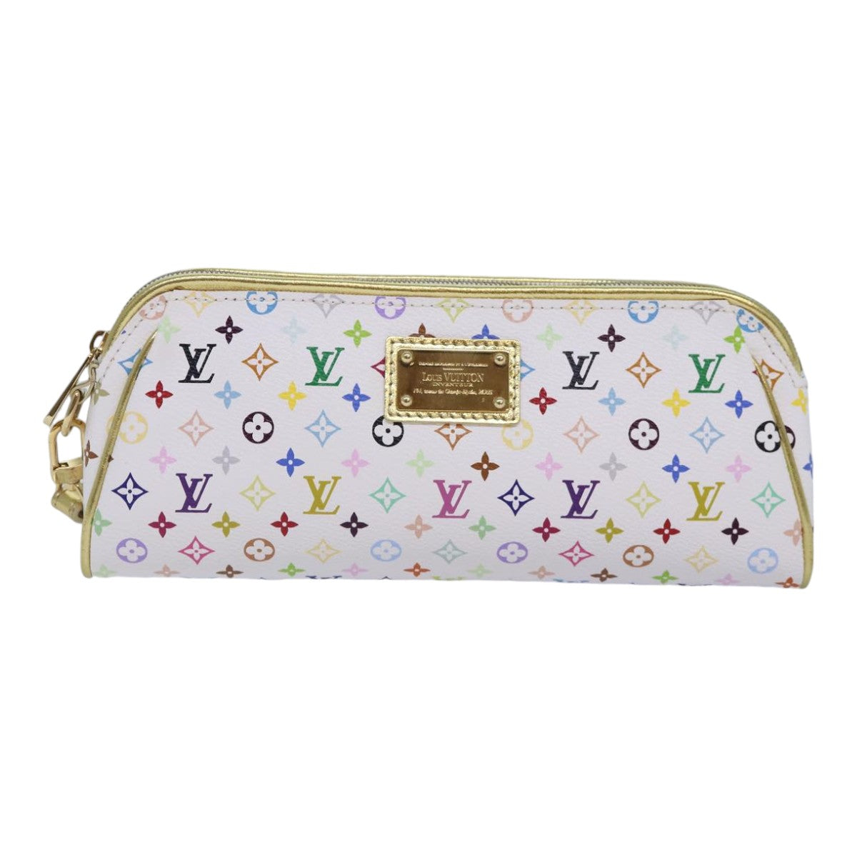 Louis Vuitton Kate Clutch White Canvas Clutch Bag