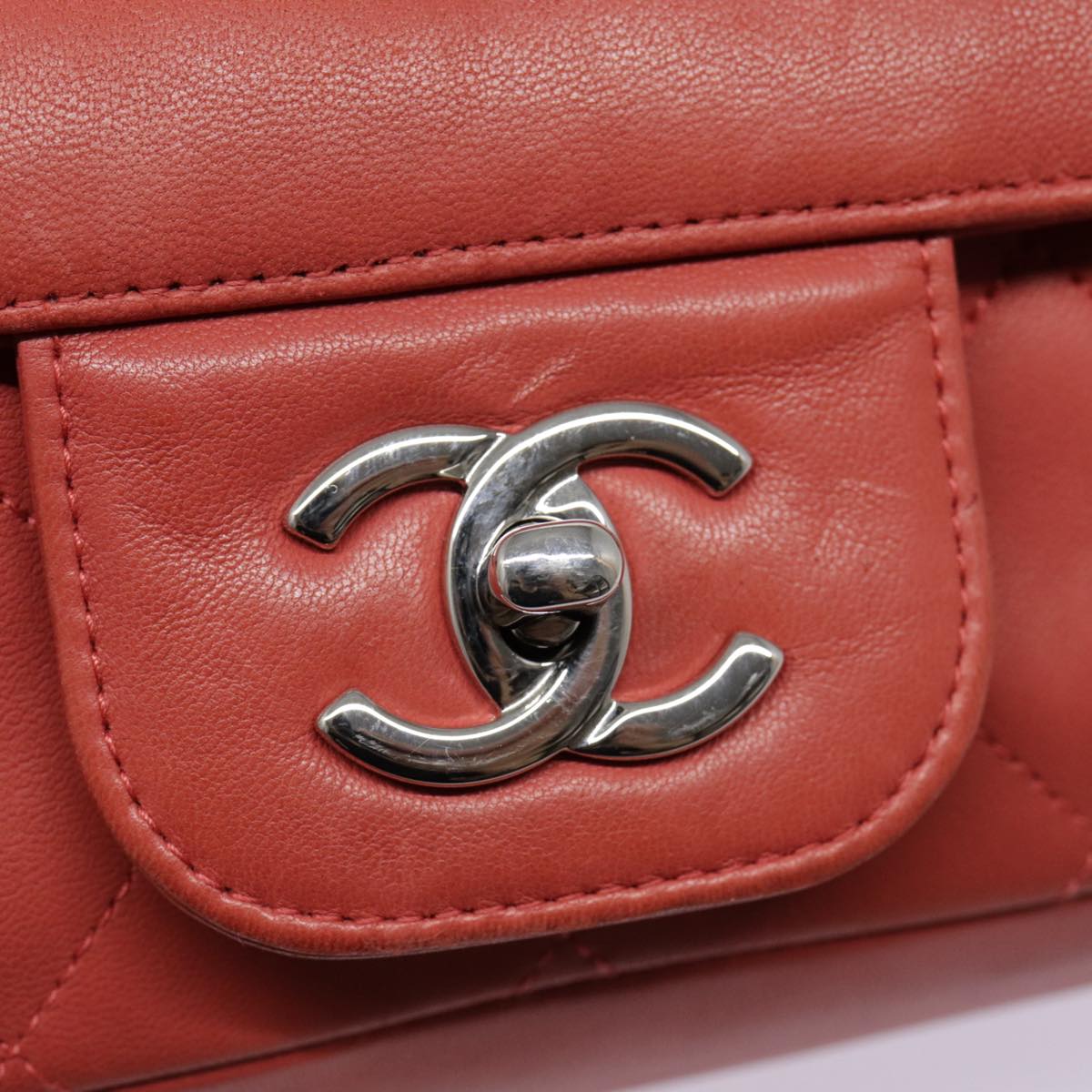 Chanel Timeless Red Leather Shoulder Bag